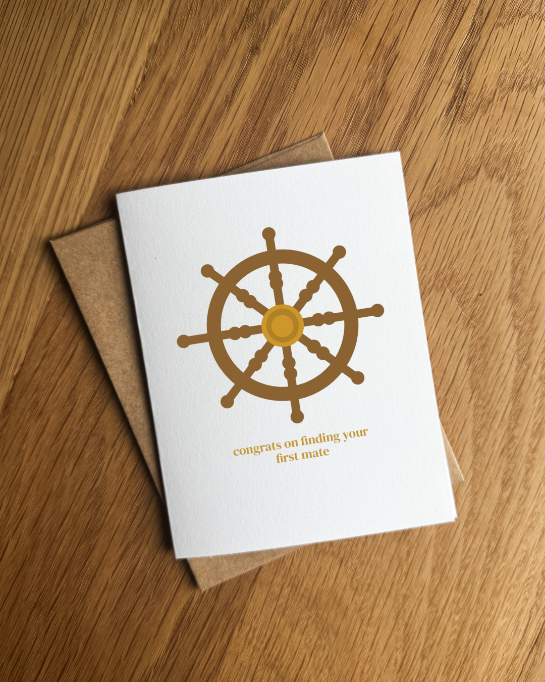First Mate | Wedding Card