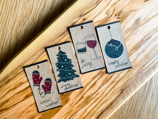 2023 Holiday Gift Tags | Pack of 8 Kraft Paper Tags