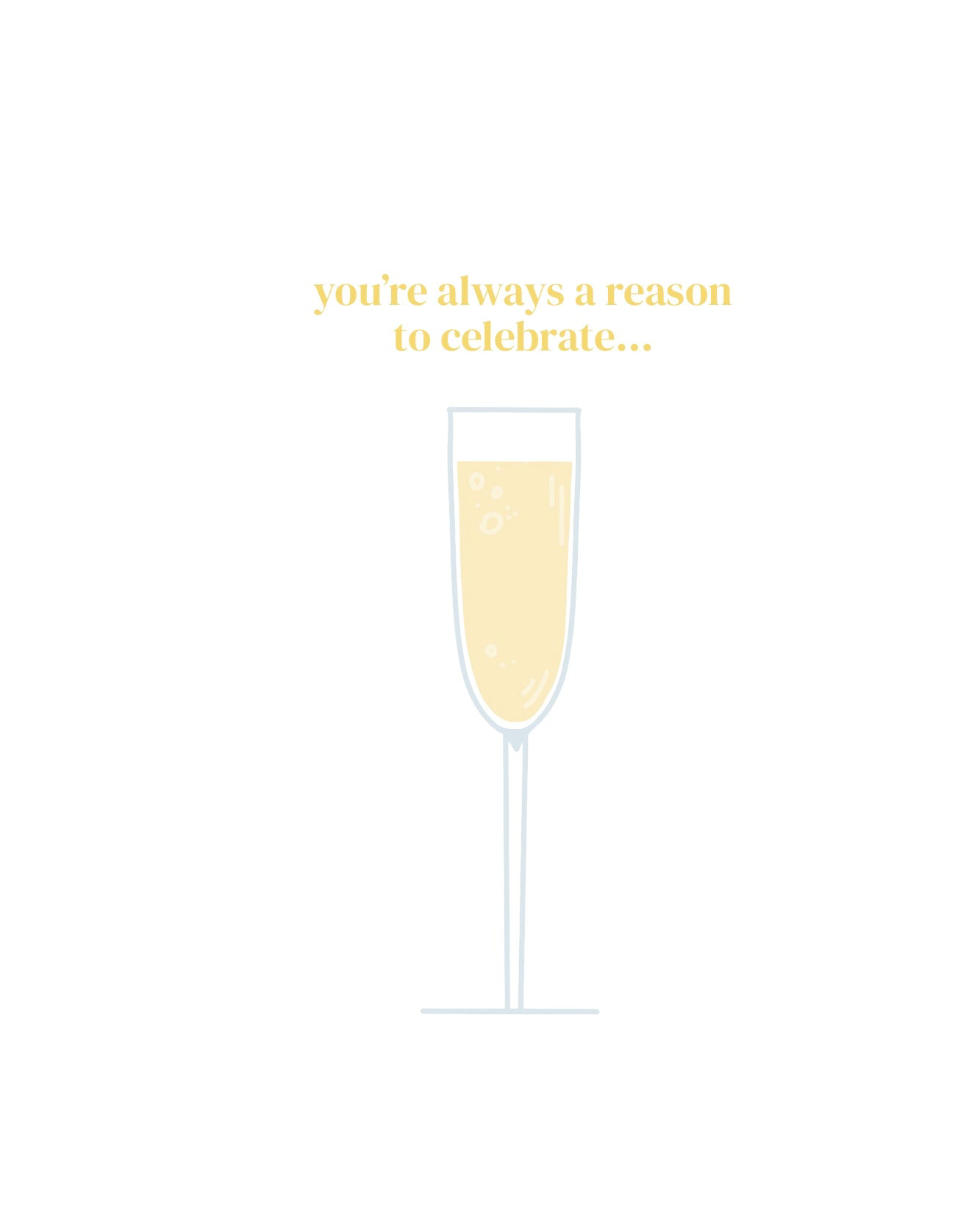 Champagne Flute | Birthday Card
