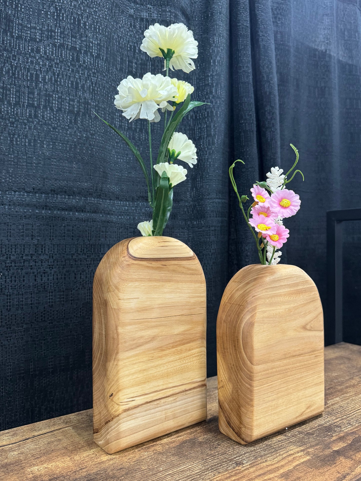 Large Hardwood Vase
