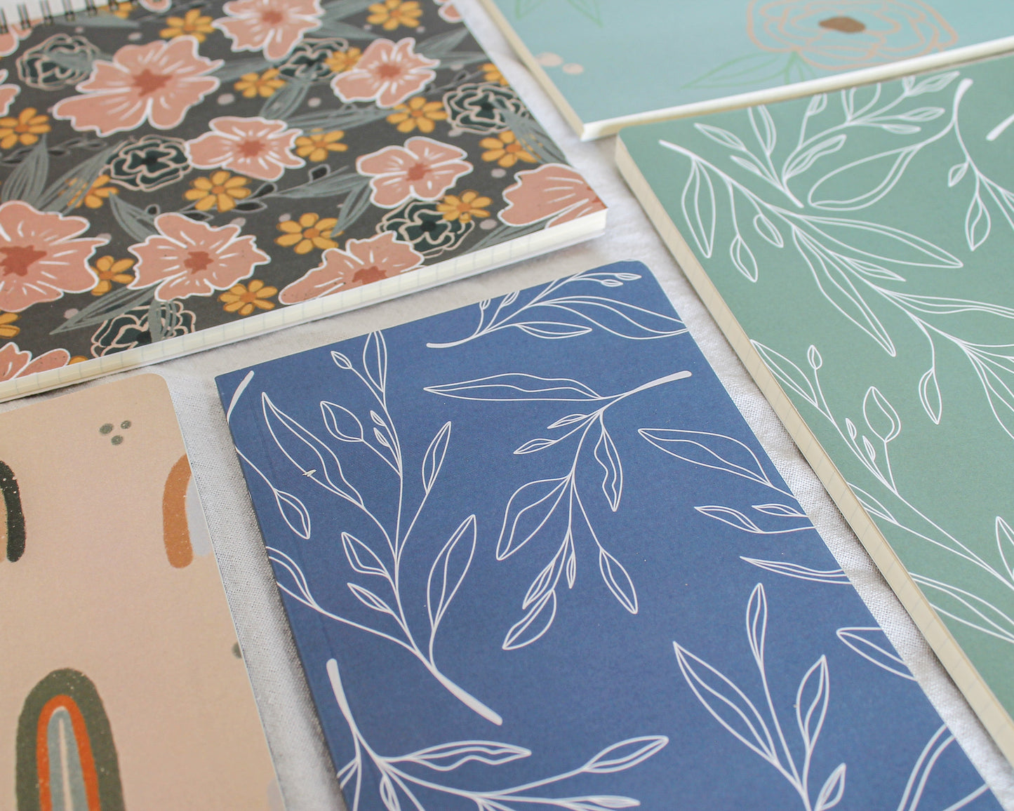 Warm Floral Lined Notebook