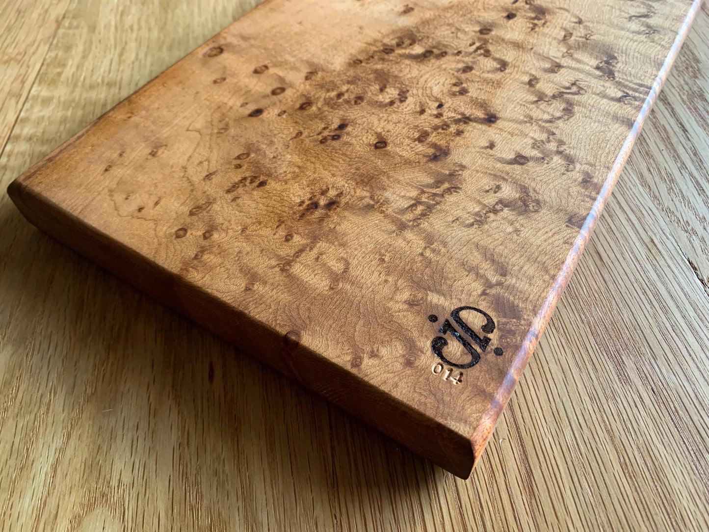 Limited Edition Medium Serving Tray | Roasted Birdseye Maple 014