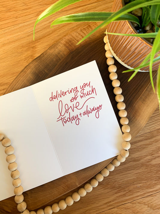 Envelope Bouquet Valentine's Day Card