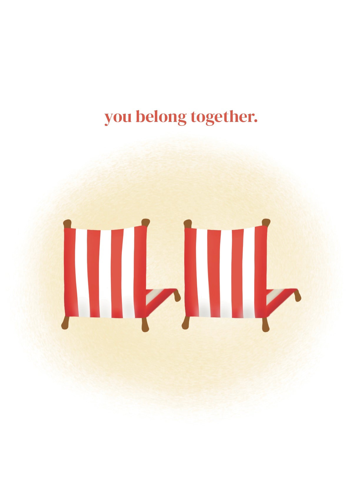 Beach Chairs | Wedding Card