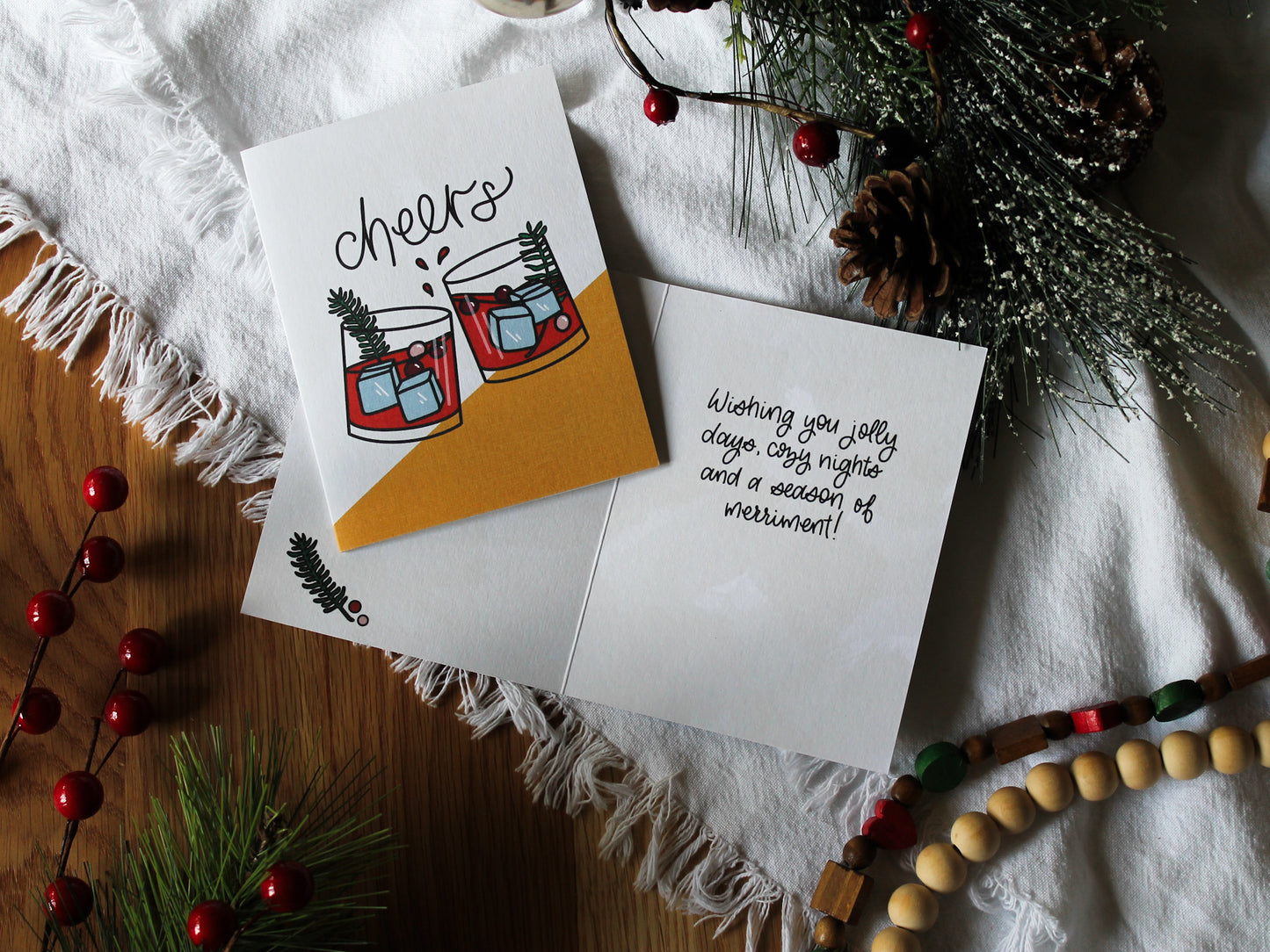 Festive Cocktail Holiday Card | 2023 Christmas Card Collection