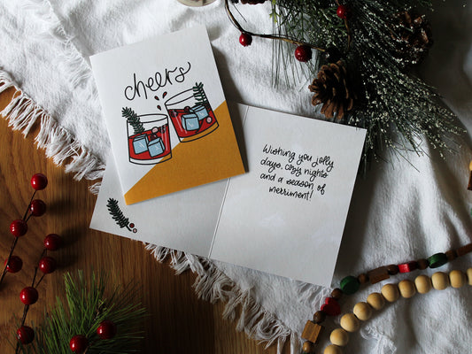 Festive Cocktail Holiday Card | 2023 Christmas Card Collection