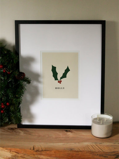 Holly | Festive Art Print