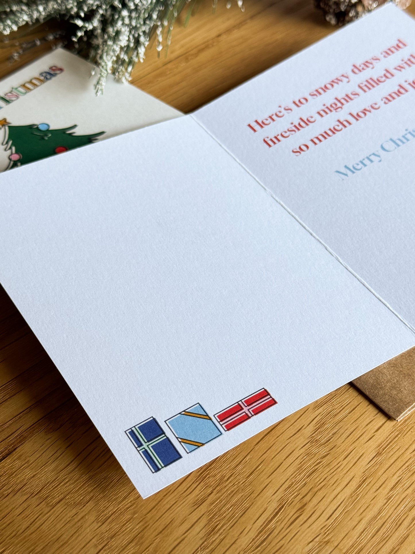 Tree & Gifts Holiday Card | 2024 Christmas Card Collection
