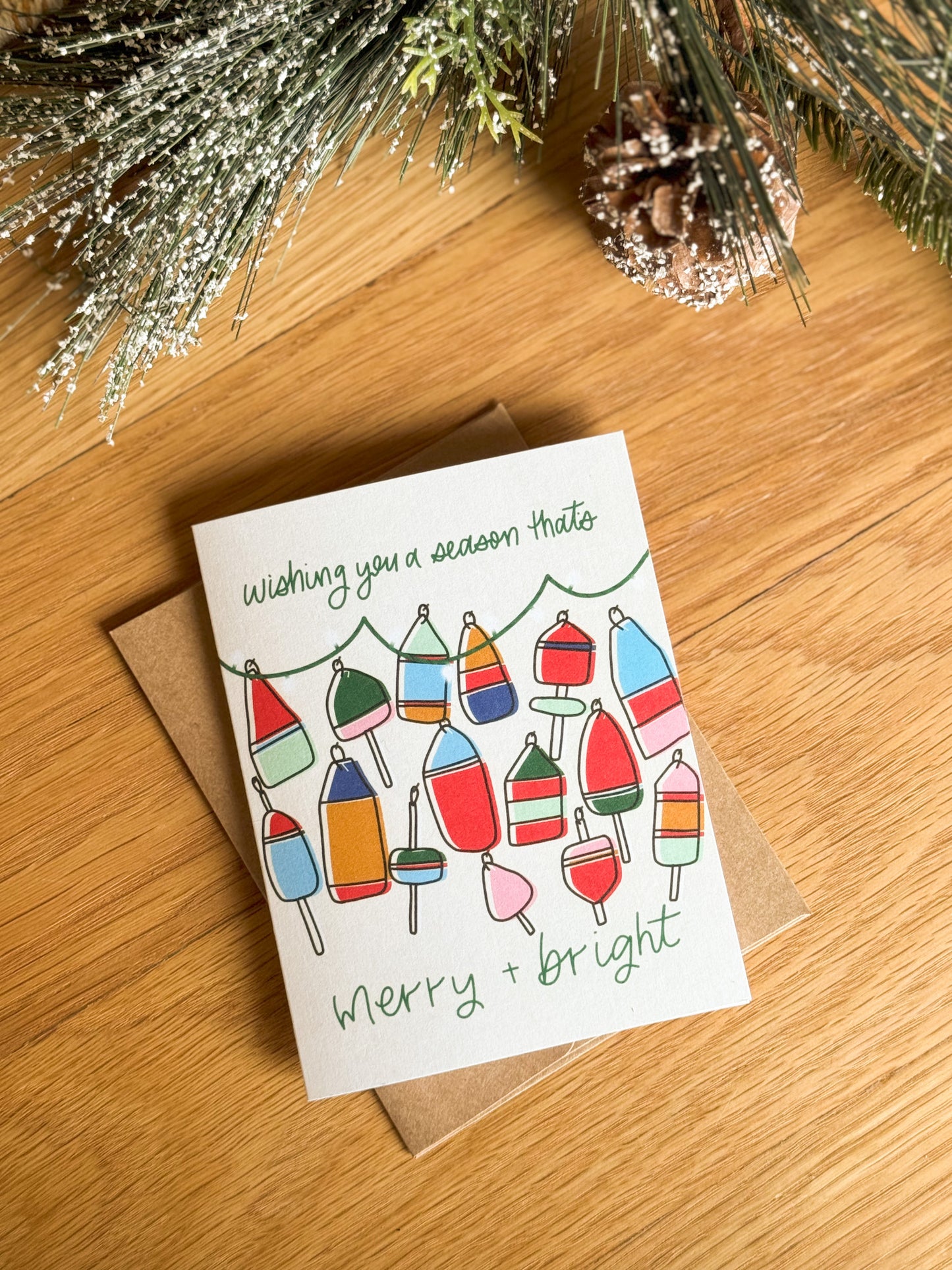 Buoy Wall Holiday Card | 2024 Christmas Card Collection