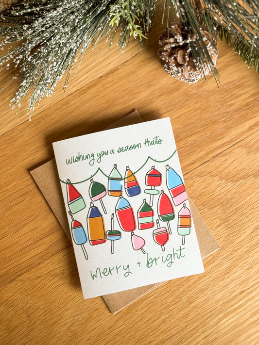 Buoy Wall Holiday Card | 2024 Christmas Card Collection