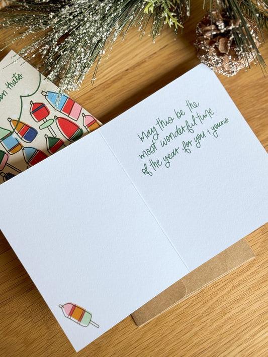 Buoy Wall Holiday Card | 2024 Christmas Card Collection