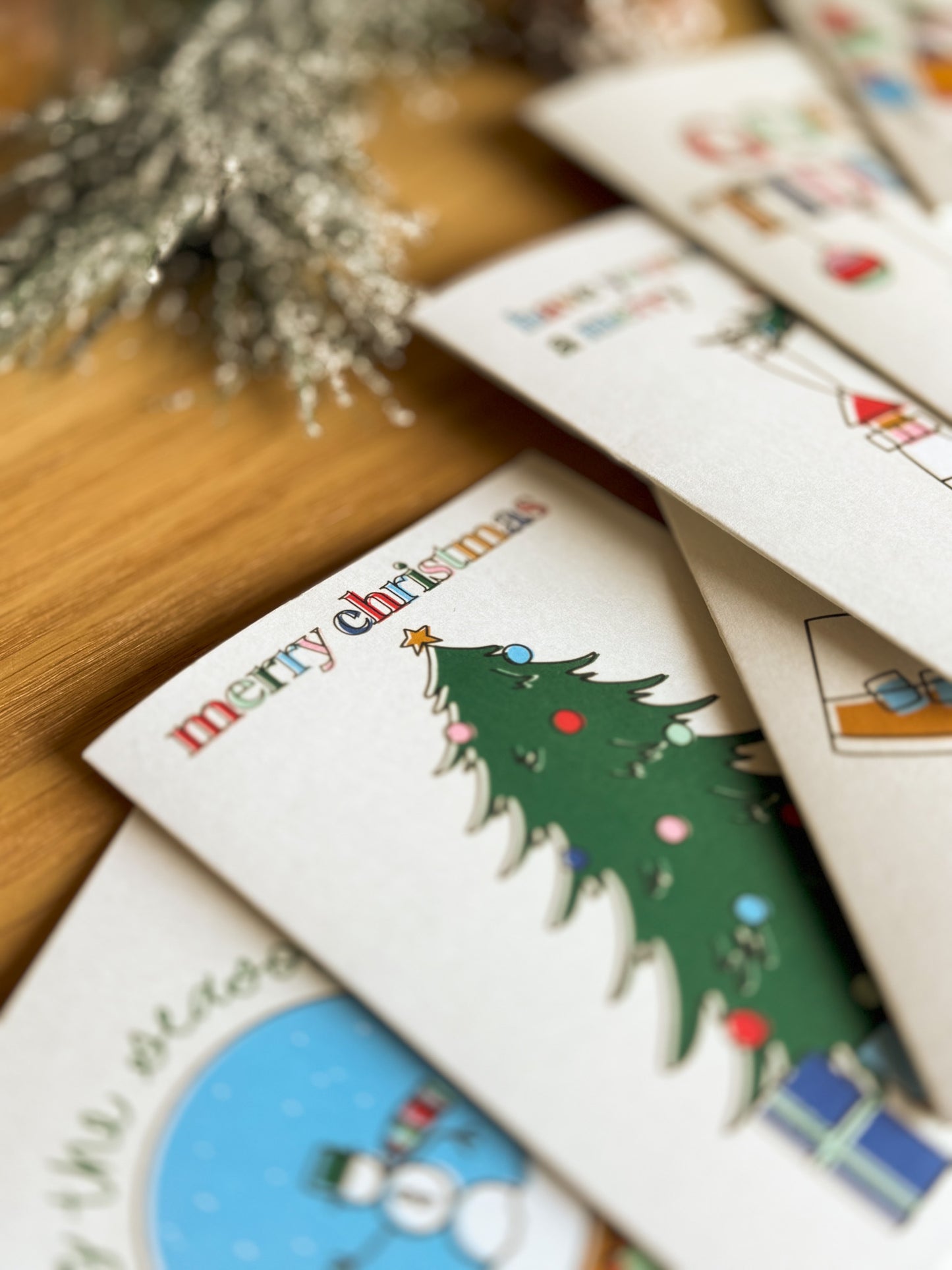 Tree & Gifts Holiday Card | 2024 Christmas Card Collection
