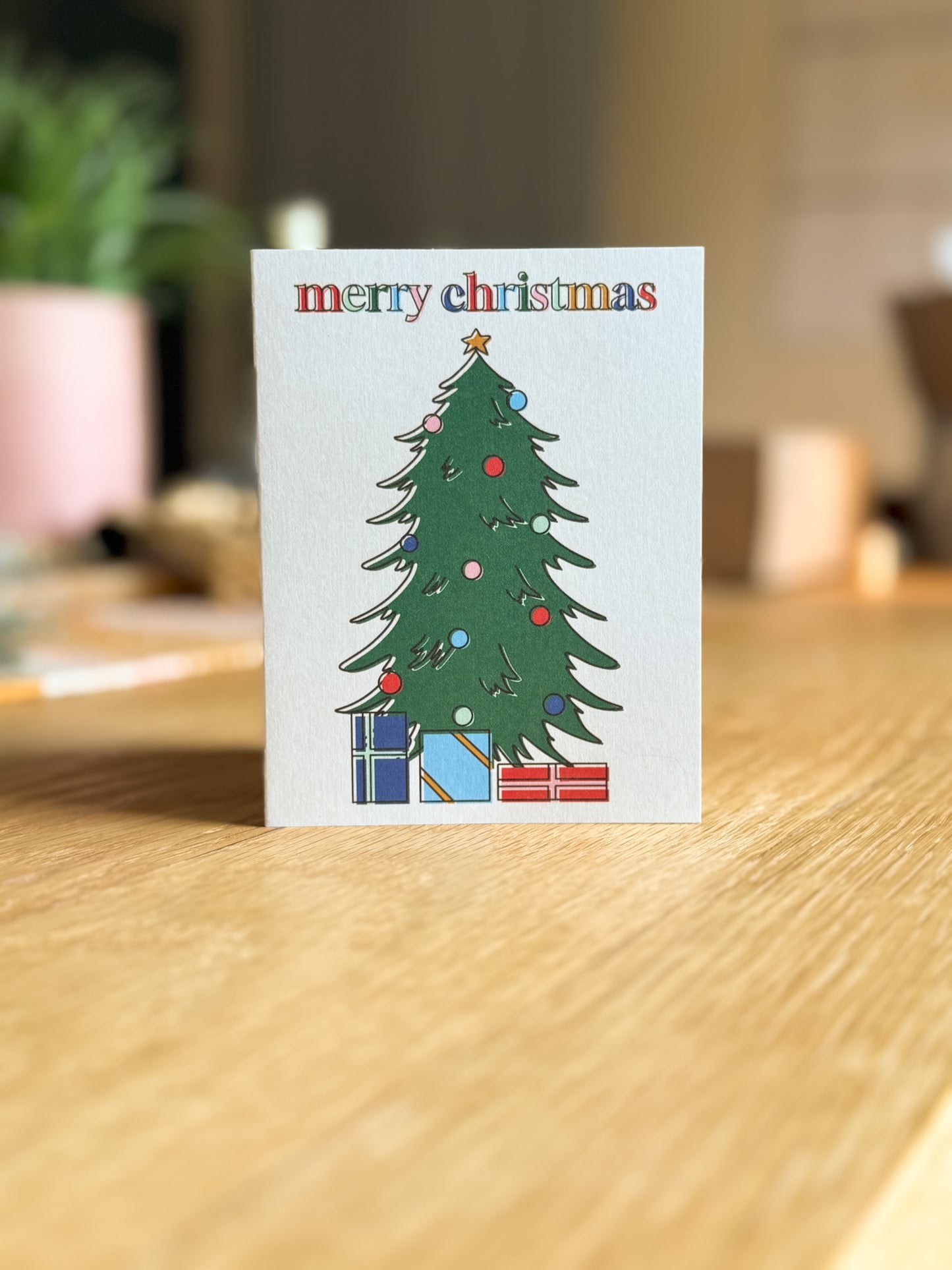 Tree & Gifts Holiday Card | 2024 Christmas Card Collection