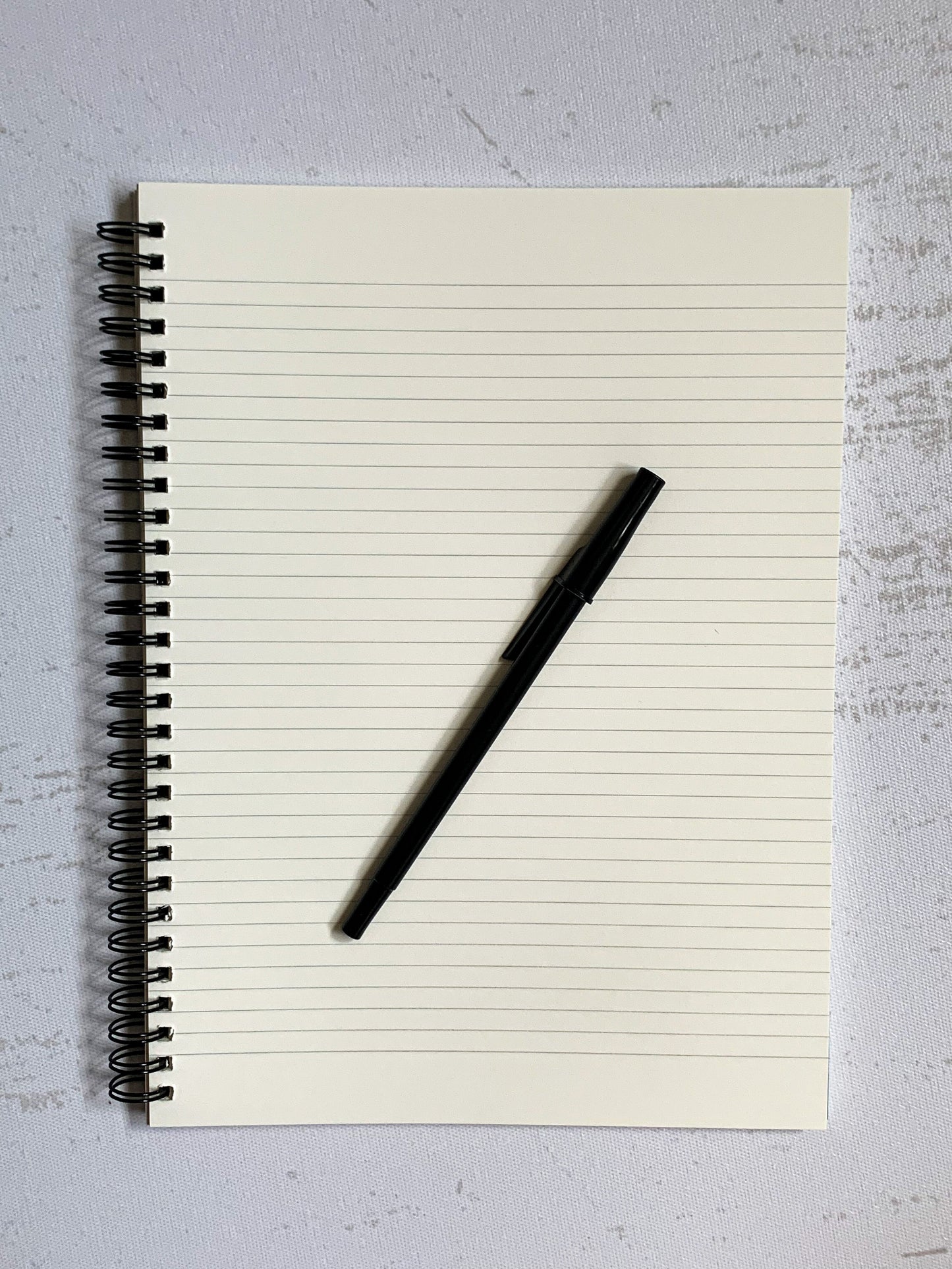Blue Floral Lined Notebook