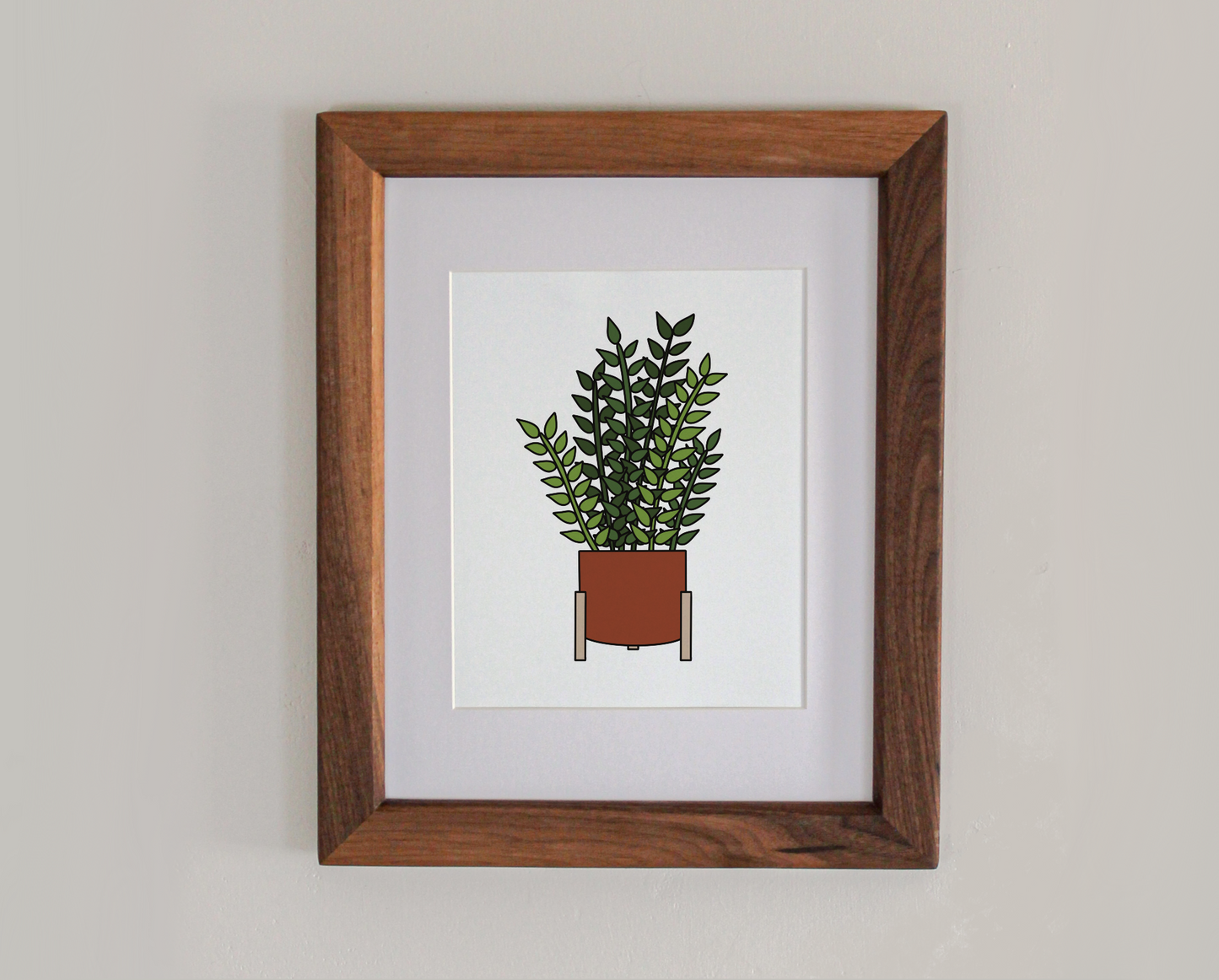 Potted Plant 5 8x10" Art Print