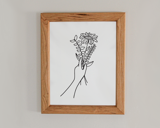 Wildflower Bouquet 11x14" Art Print