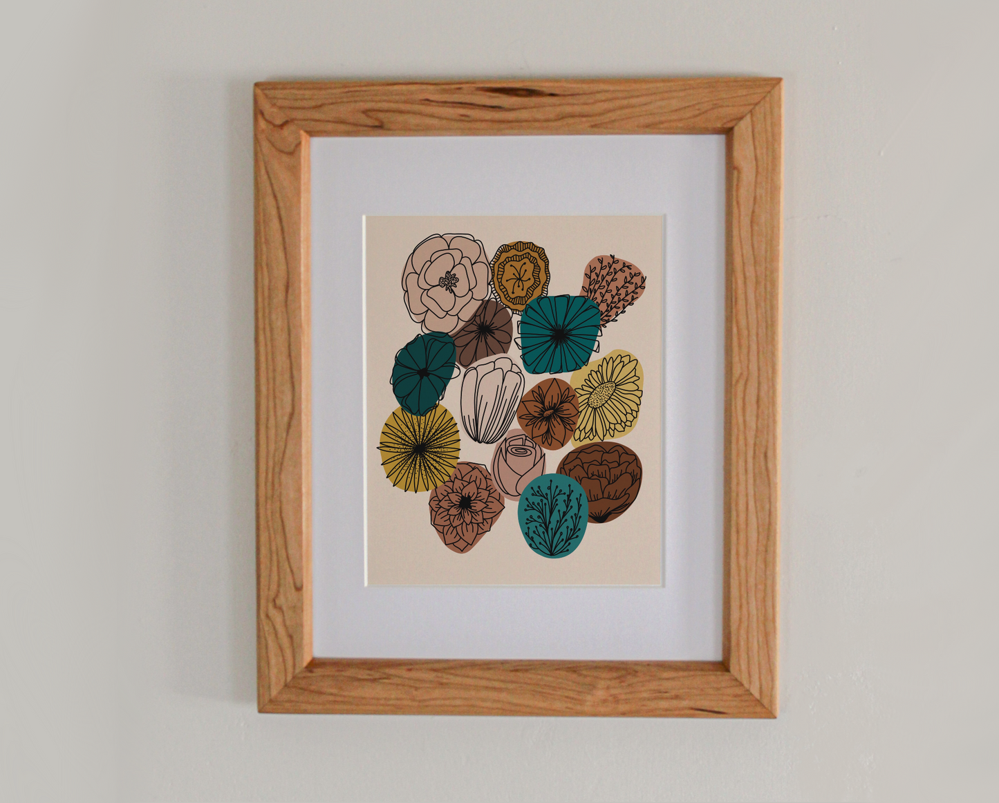 Floral Collage 8x10" Art Print