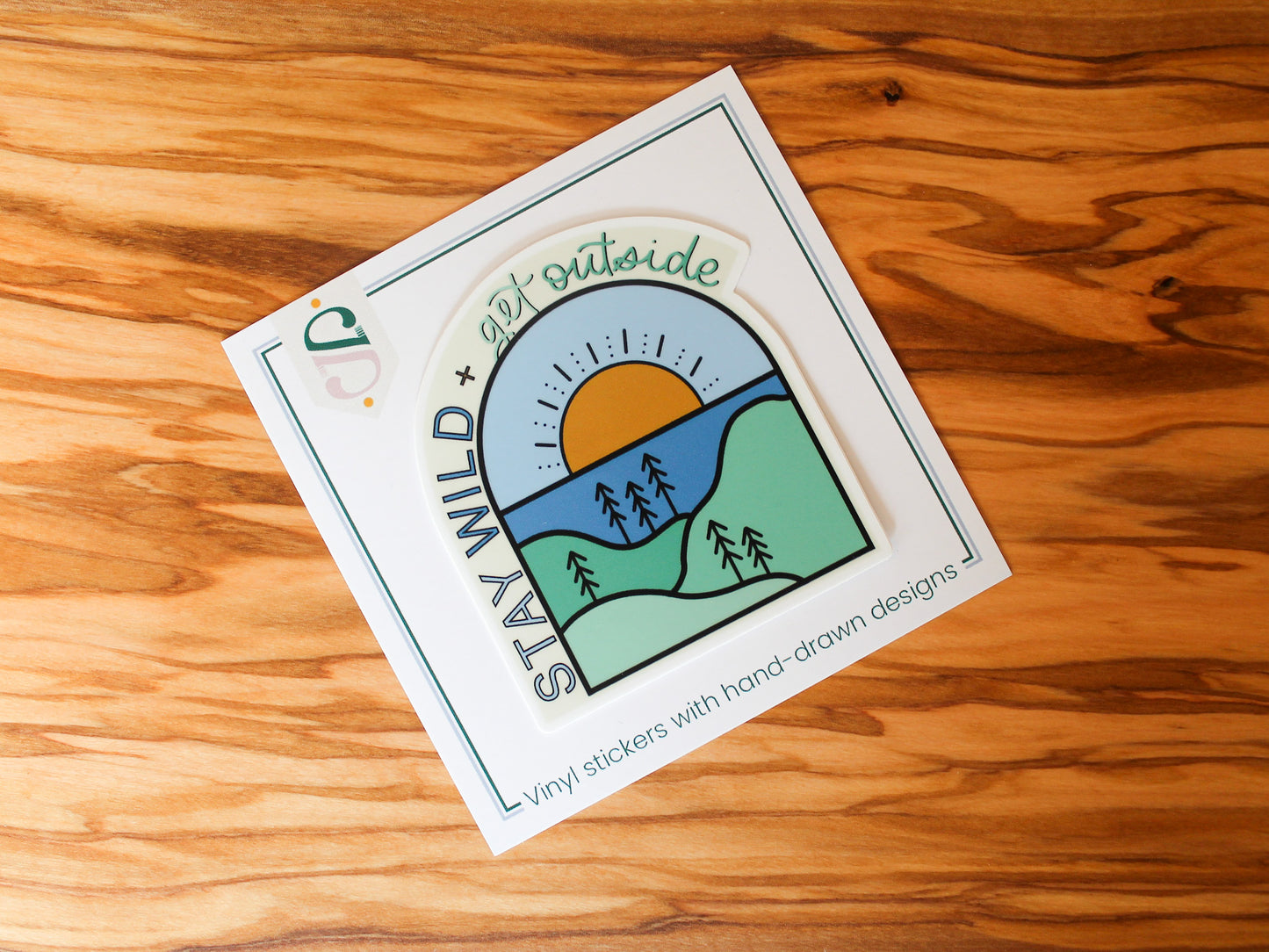 Get Outside Sticker, 2.77x3"