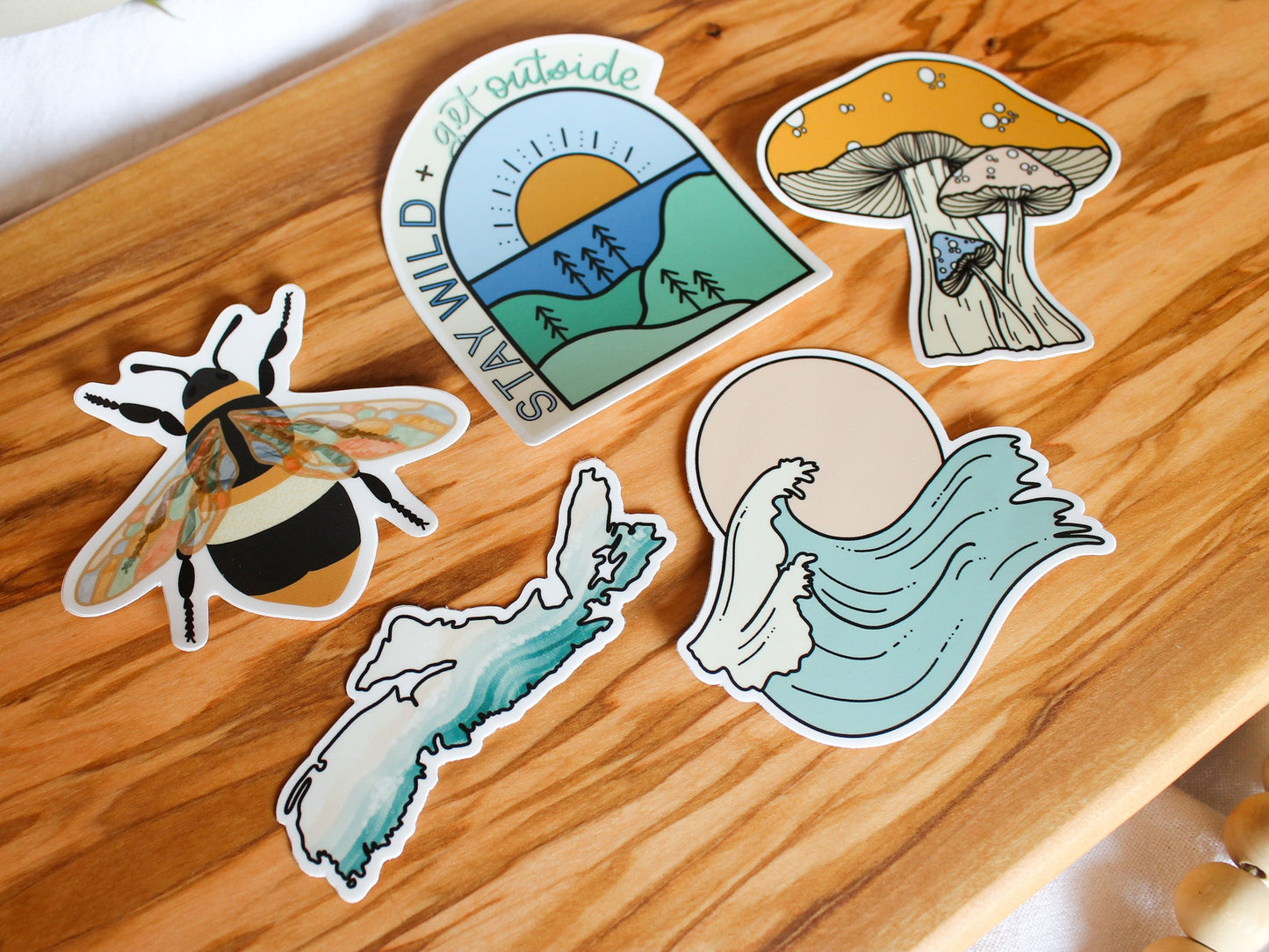 Coastal Nova Scotia Sticker, 3x2.4" (5)