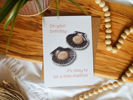 Shellfish Birthday Card