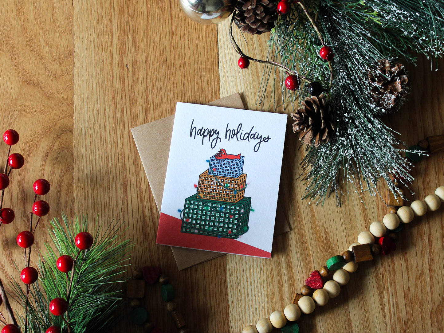 Lobster Traps Holiday Card | 2023 Christmas Card Collection