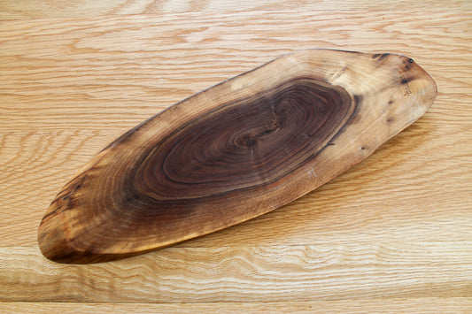 Medium Oval Serving Board | Walnut 006