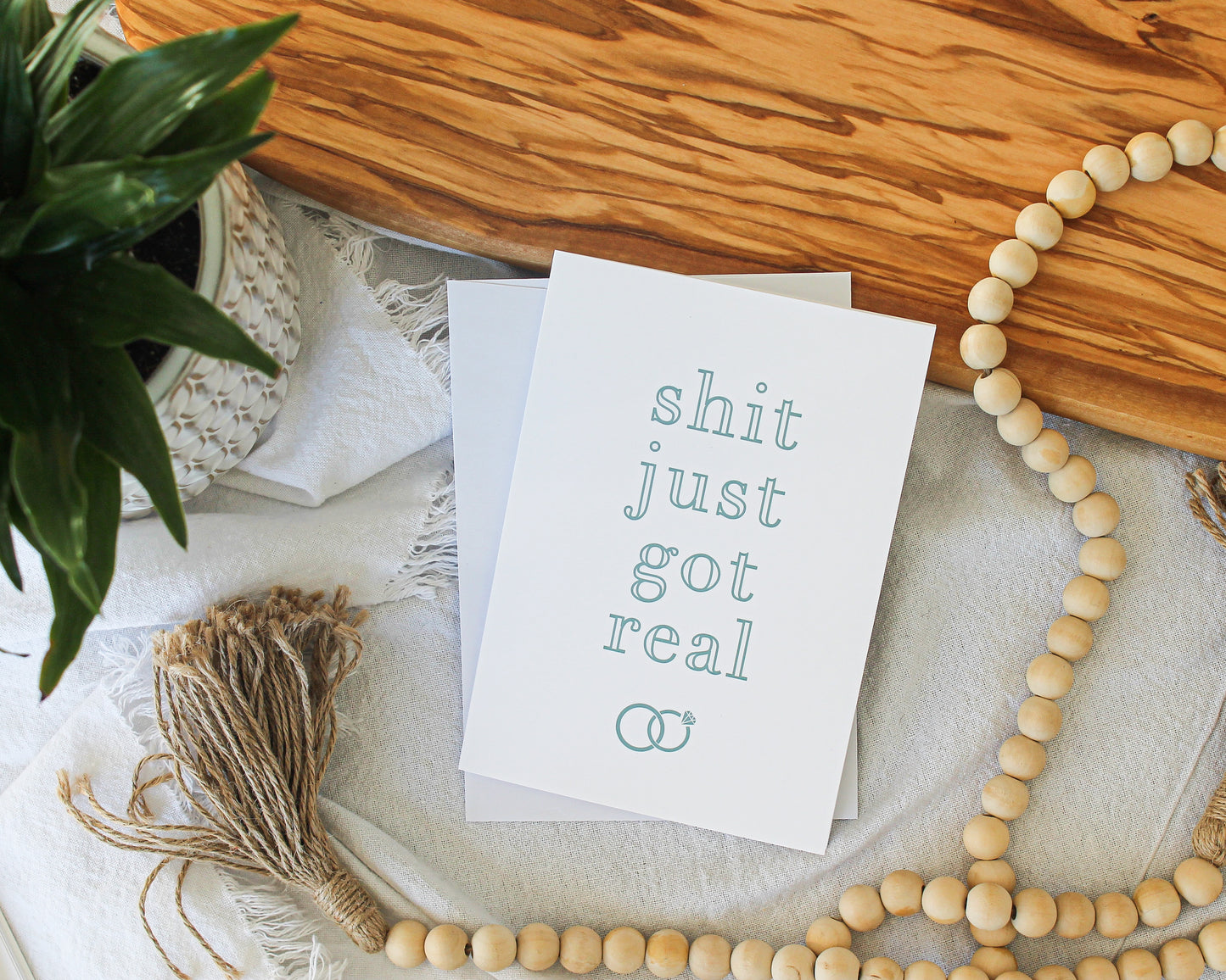 Shit just got real Card