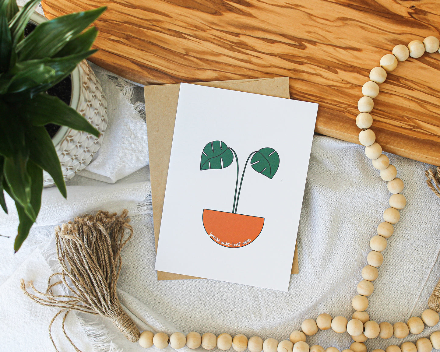 You're unbe-leaf-able Card