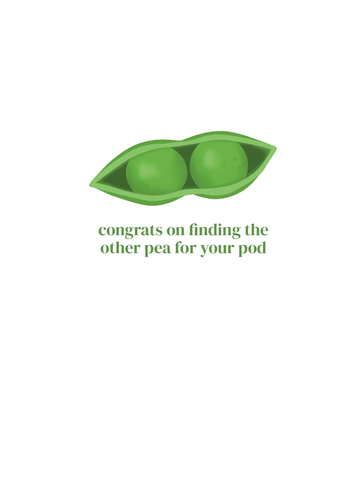 Peas in a Pod | Wedding Card
