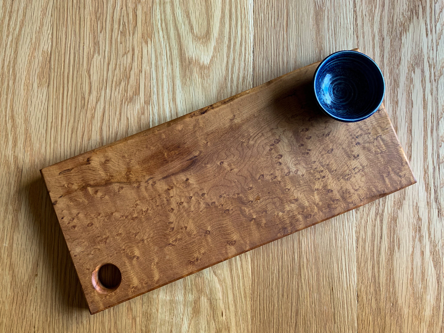 Limited Edition Medium Serving Tray | Roasted Birdseye Maple 014