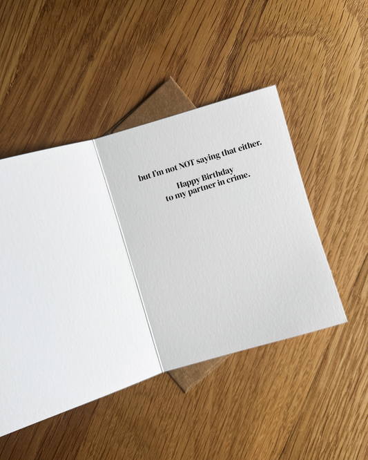 Bury a Body | Birthday Card