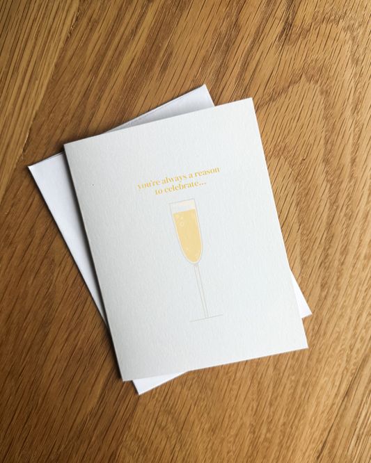 Champagne Flute | Birthday Card