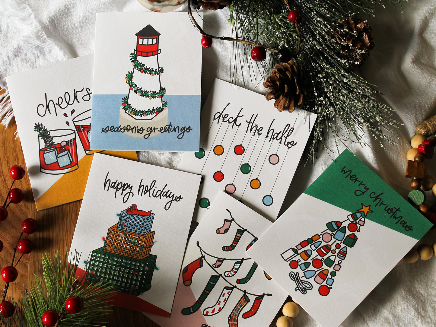 Deck the Halls Holiday Card | Playful Christmas Greetings