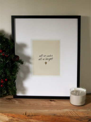 All is calm | Festive Art Print