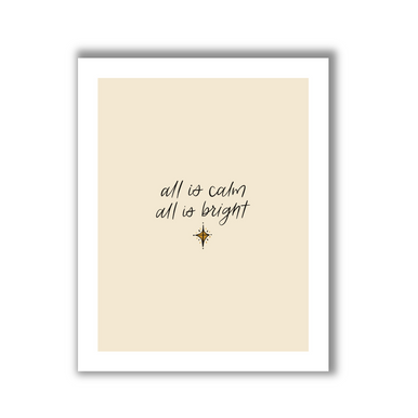 All is calm | Festive Art Print