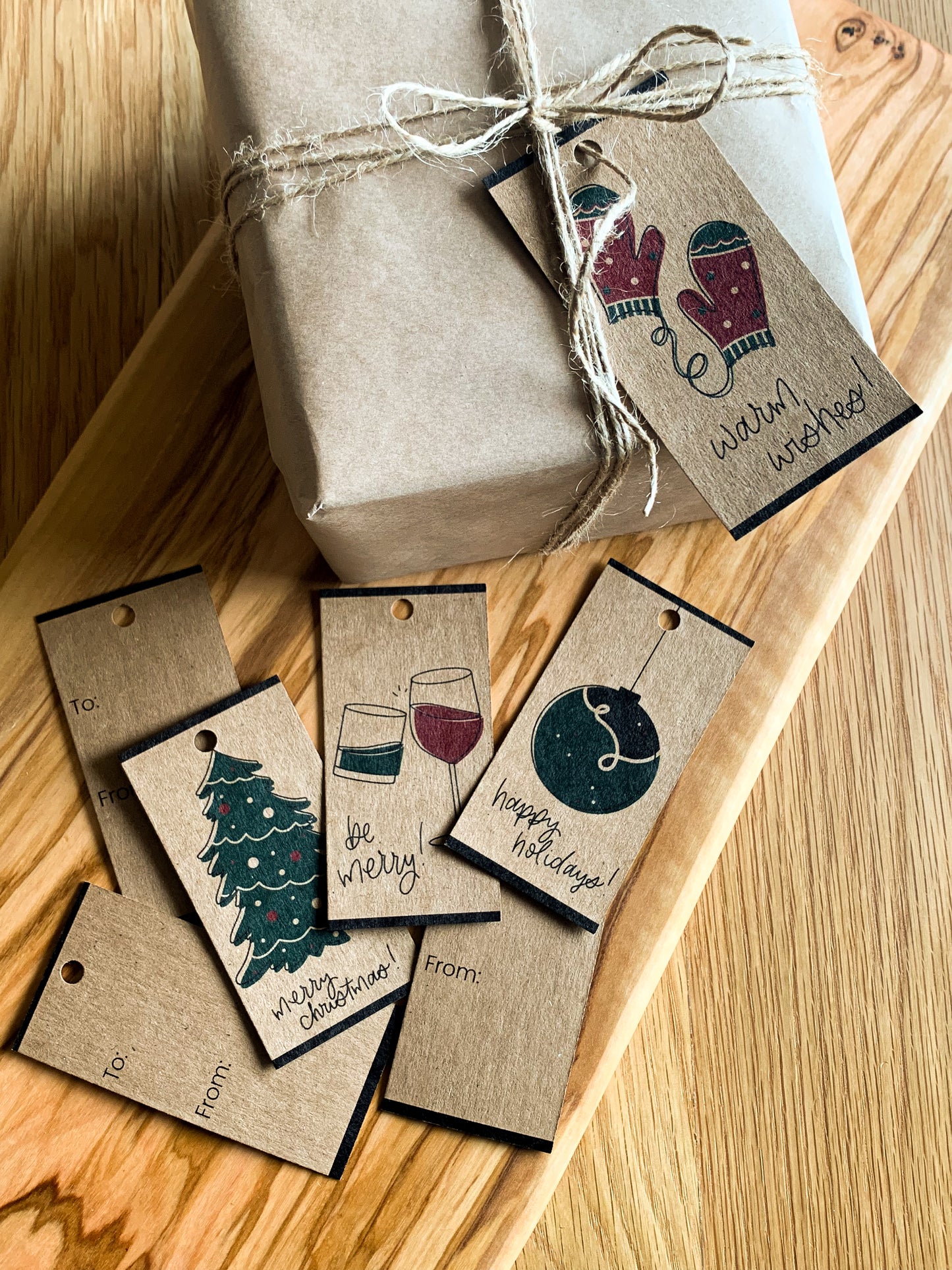 Gift Tags | Pack of 8 Kraft Paper Tags