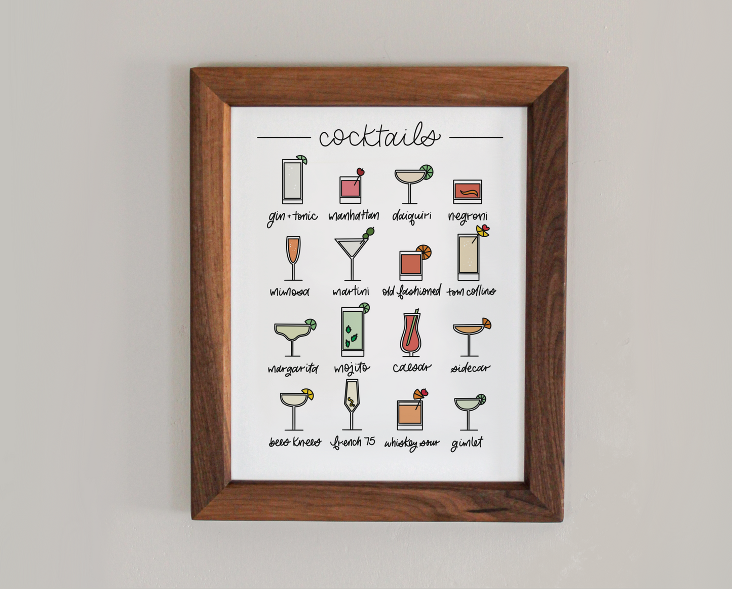 Cocktails 11x14" Art Print (1)