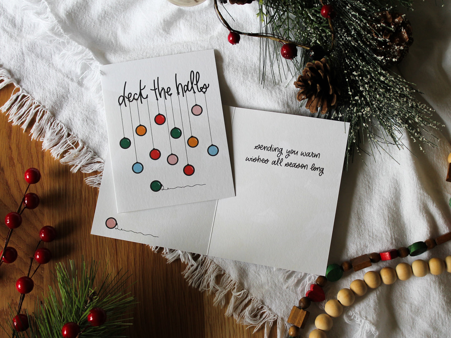Deck the Halls Holiday Card | Playful Christmas Greetings