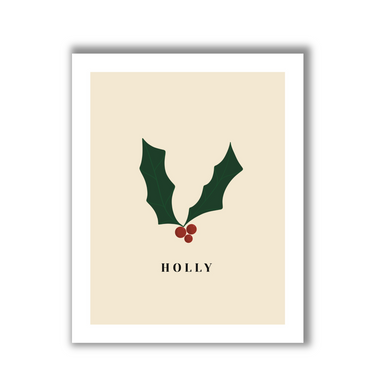 Holly | Festive Art Print