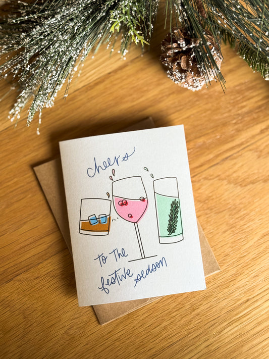 Cheers Holiday Card | 2024 Christmas Card Collection