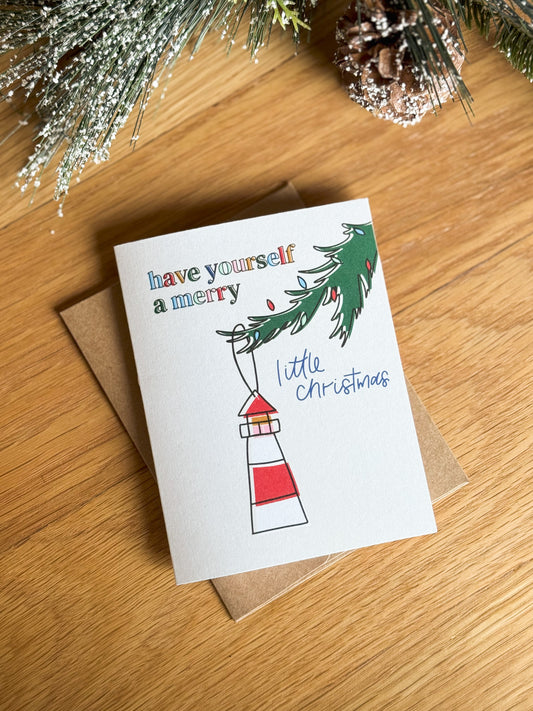 Lighthouse Ornament Holiday Card | 2024 Christmas Card Collection