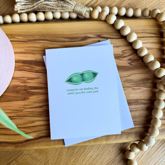 Peas in a Pod | Wedding Card