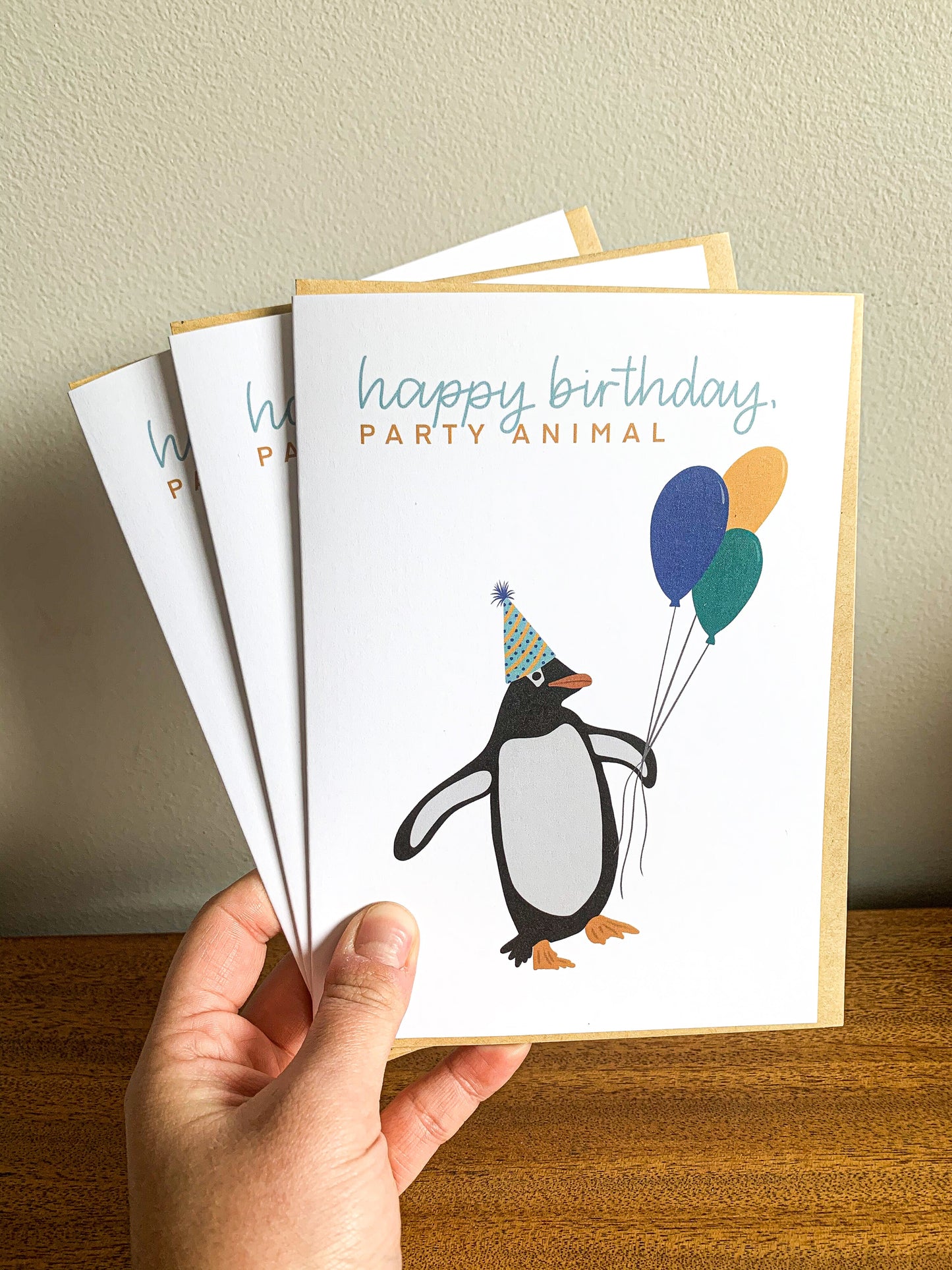 Penguin Party Animal Card (6)