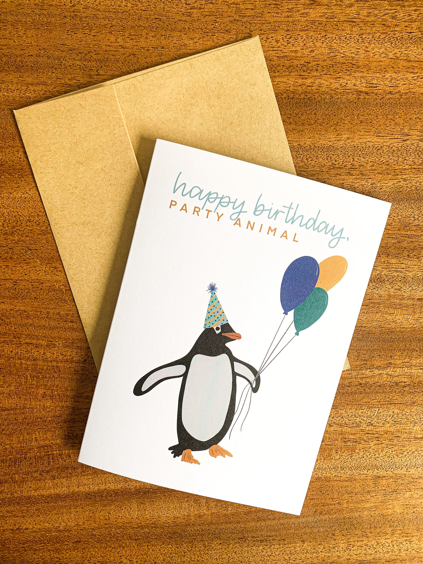 Penguin Party Animal Card (6)