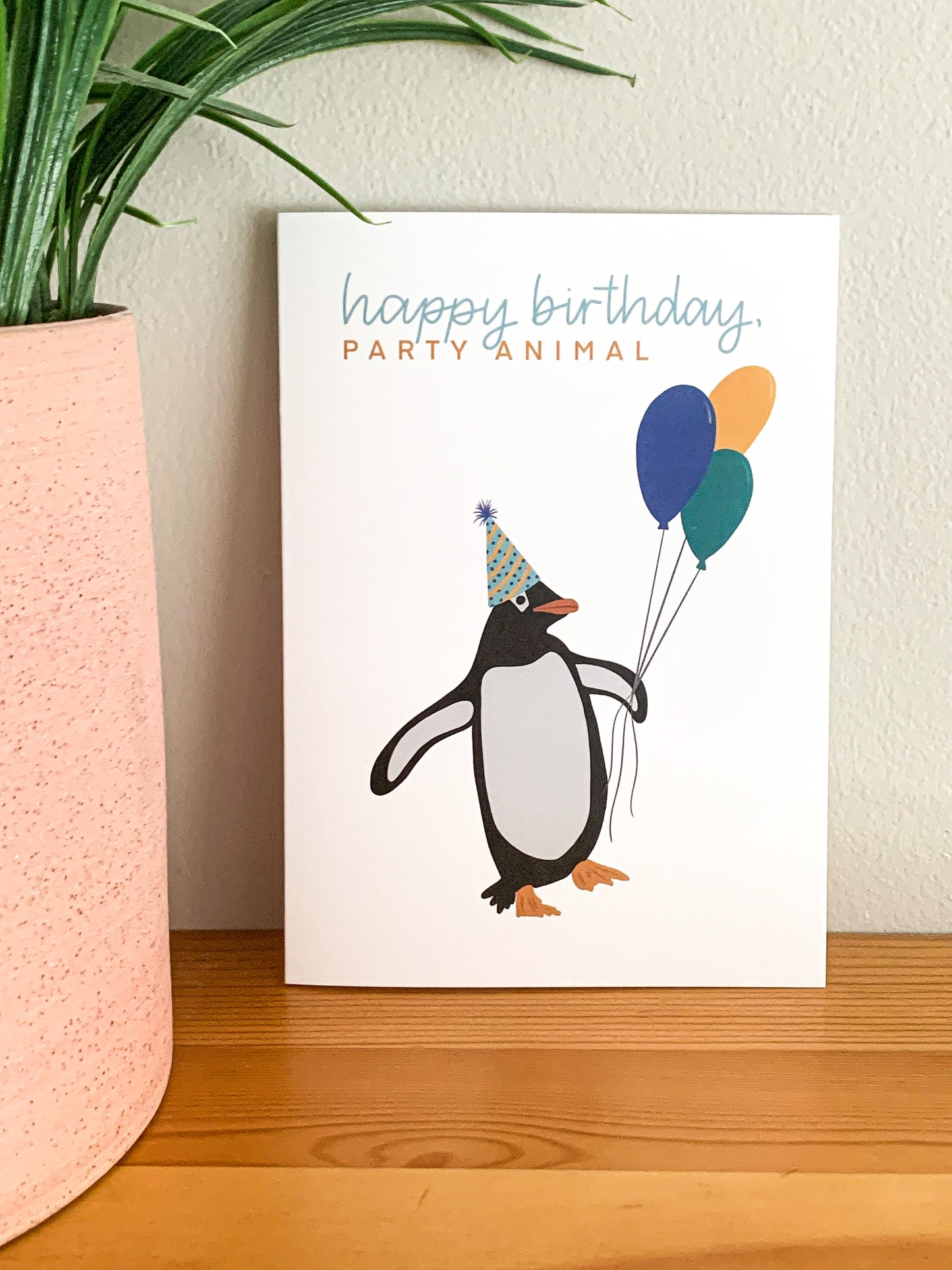 Penguin Party Animal Card