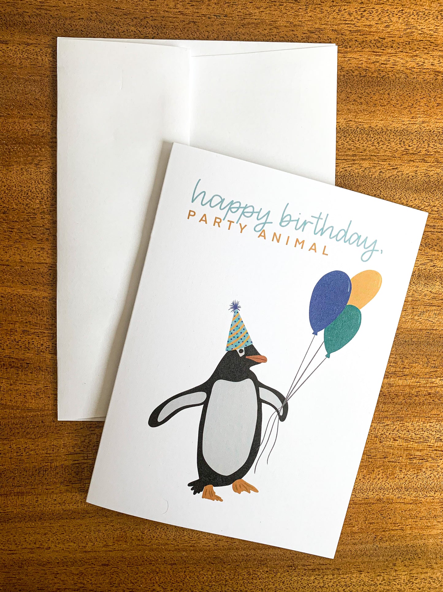 Penguin Party Animal Card