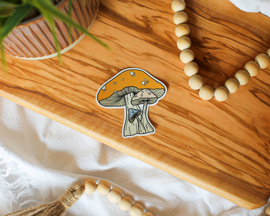 Mushroom Sticker, 3x2.94"