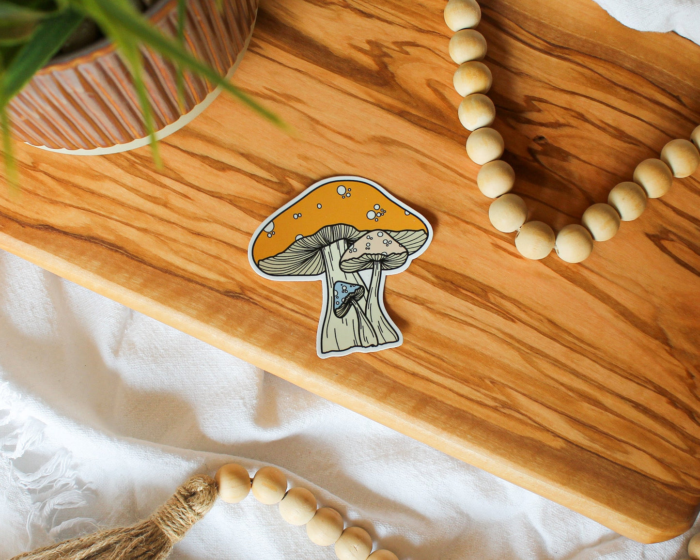 Mushroom Sticker, 3x2.94" (10)