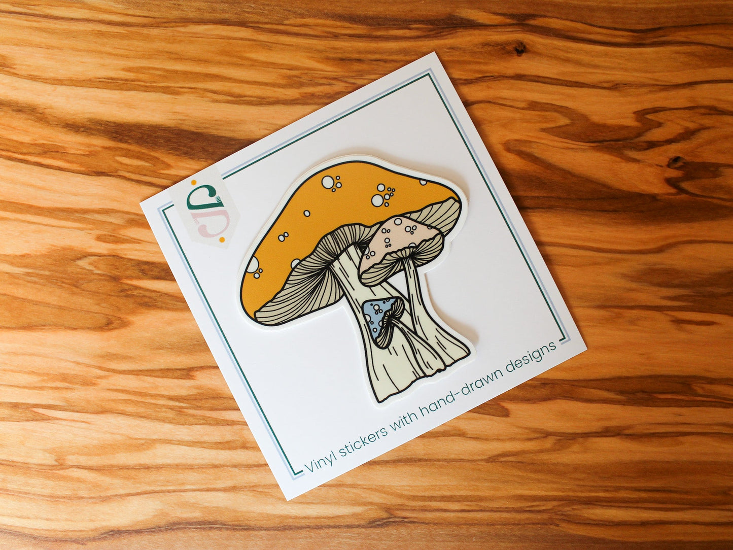 Mushroom Sticker, 3x2.94" (10)