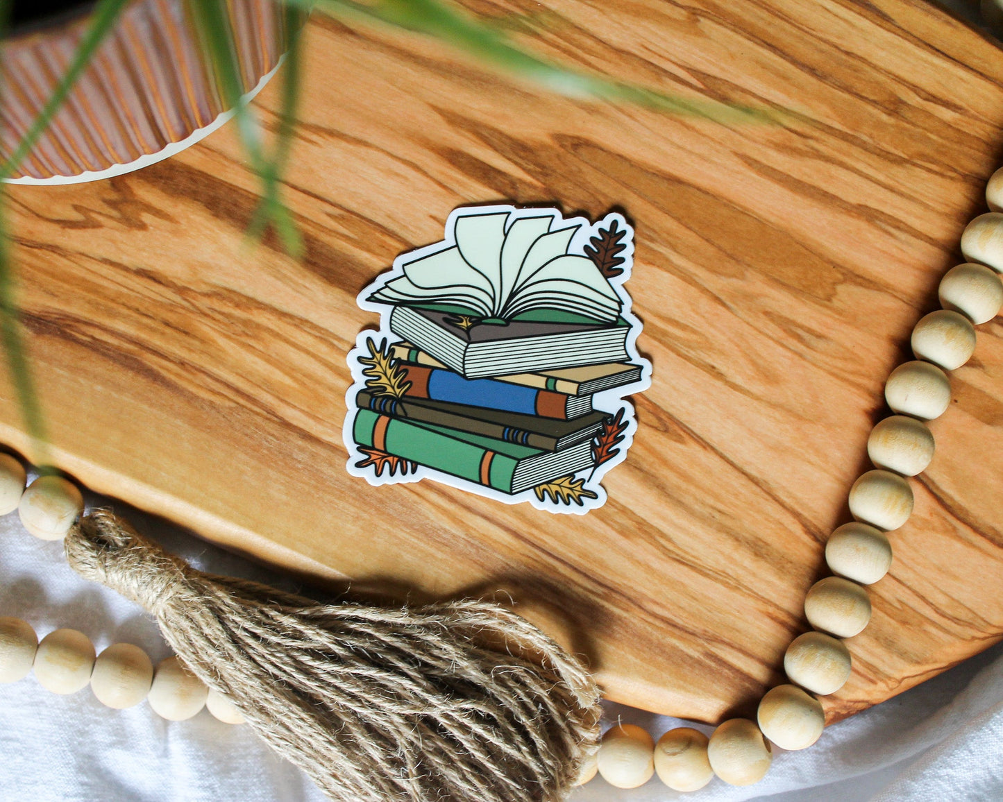 Autumn Book Sticker, 2.98x3" (10)